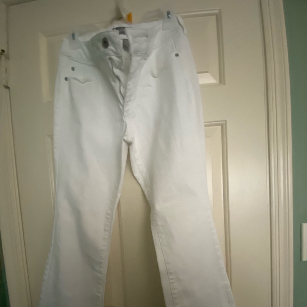 Chico's White Straight Leg Jeans